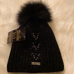 Studded beanie.